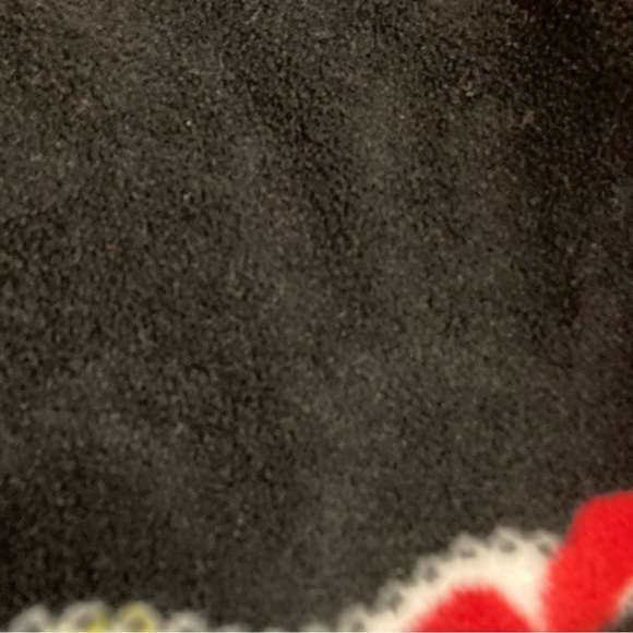 Ladies Reversible Christmas Ornament Buffalo Plaid Fleece Vest - Picture 2 of 4